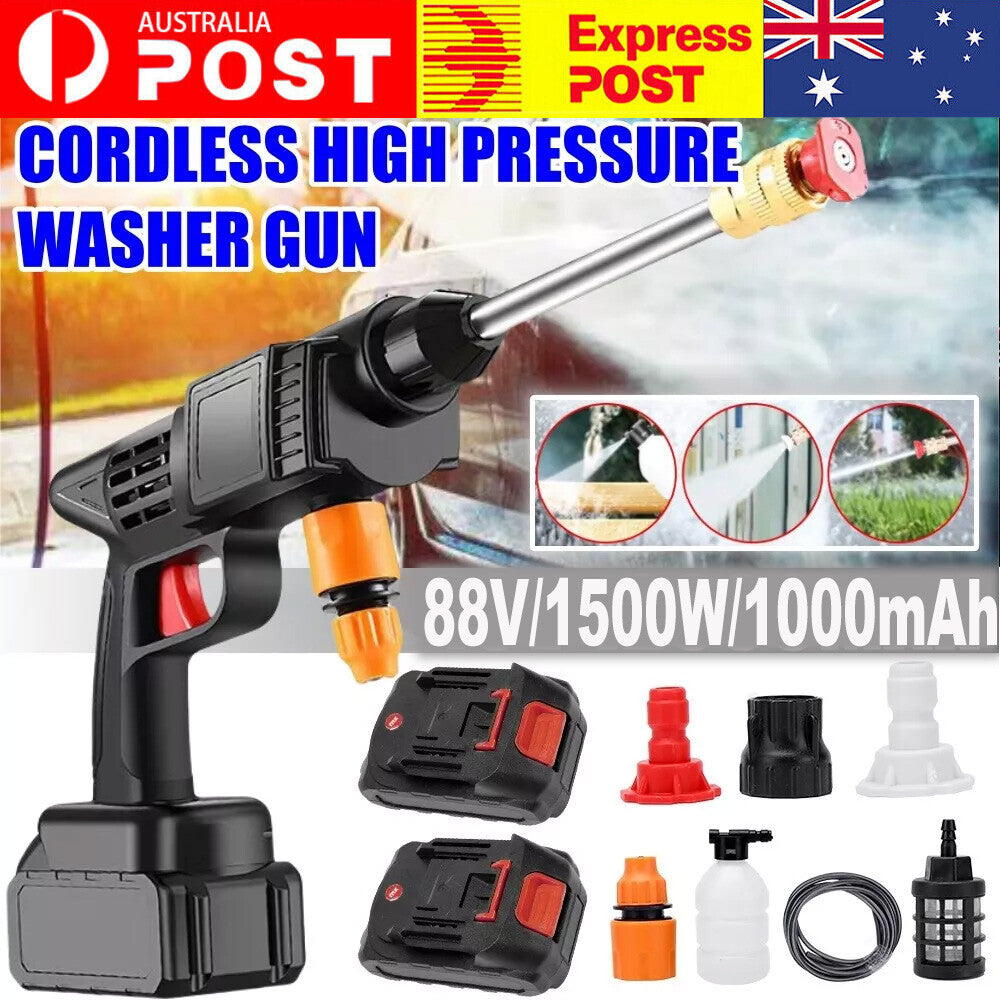 Portable High-Pressure Jet Washer – 2 Battery Cordless Cleaner