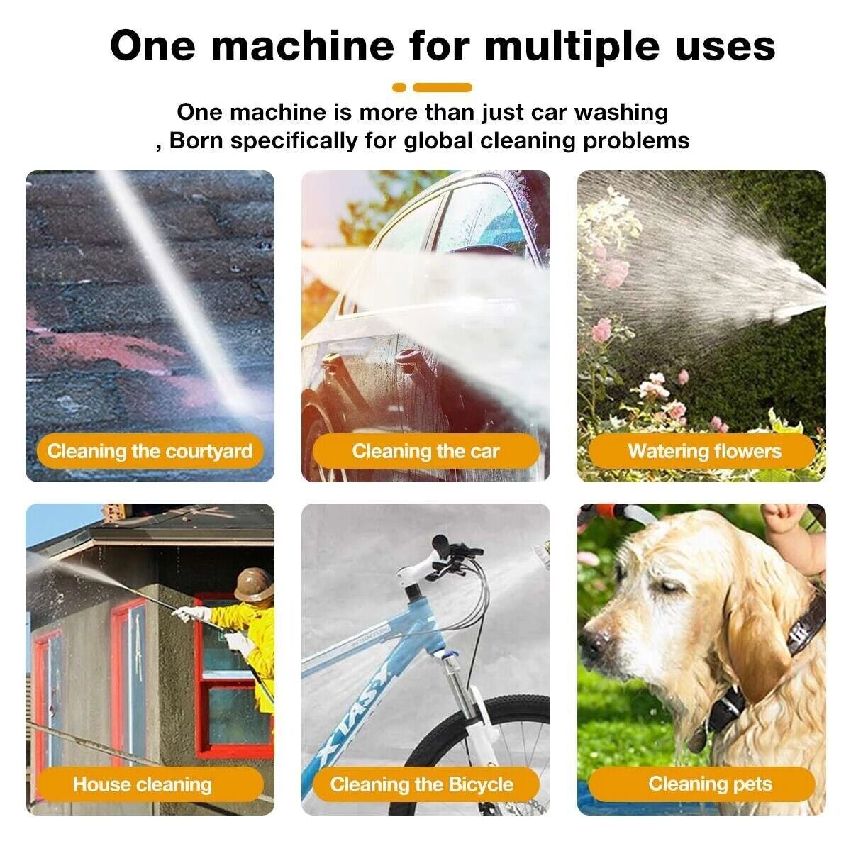 Portable High-Pressure Jet Washer – 2 Battery Cordless Cleaner