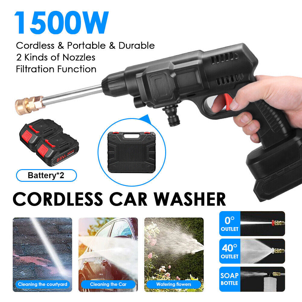 Portable High-Pressure Jet Washer – 2 Battery Cordless Cleaner