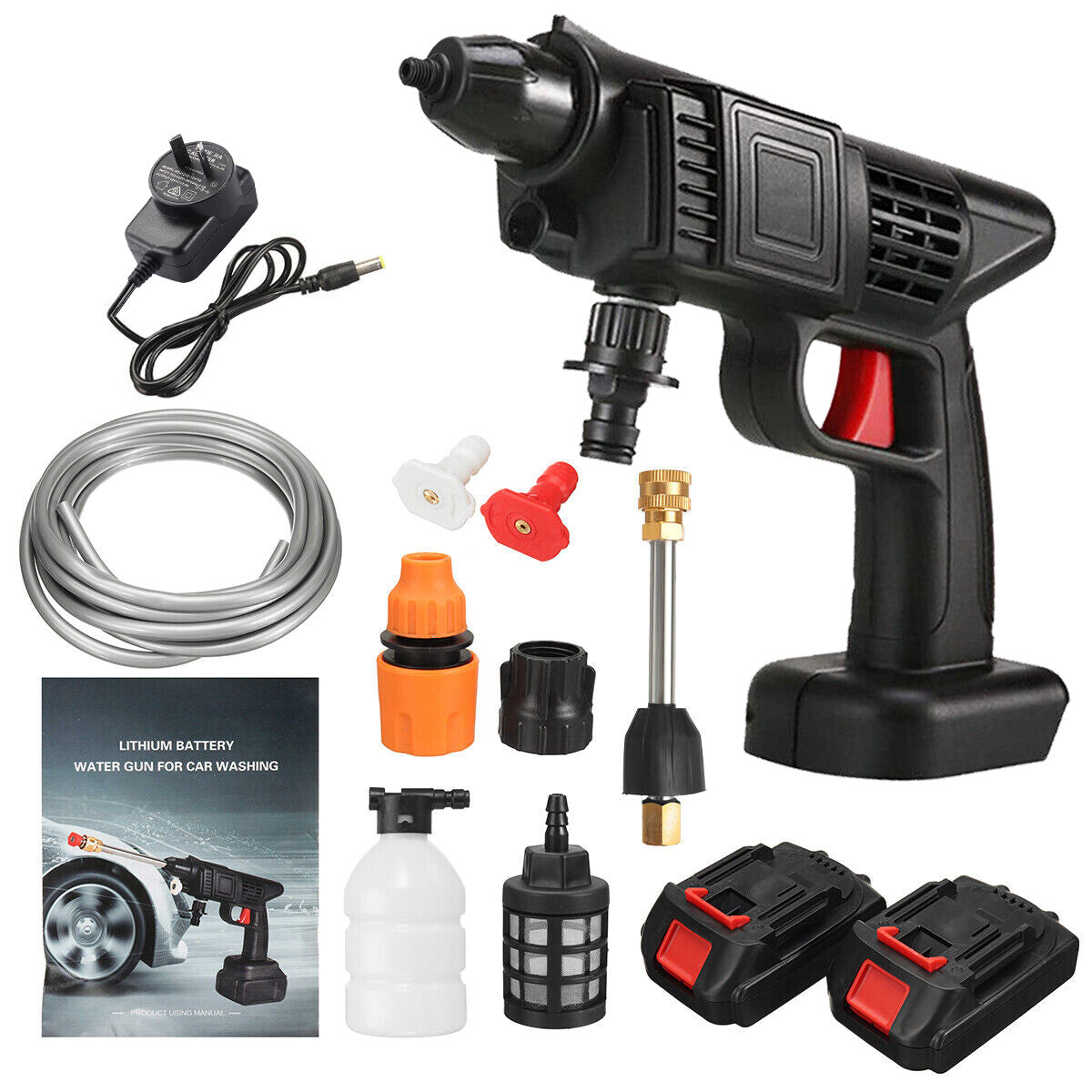 Portable High-Pressure Jet Washer – 2 Battery Cordless Cleaner
