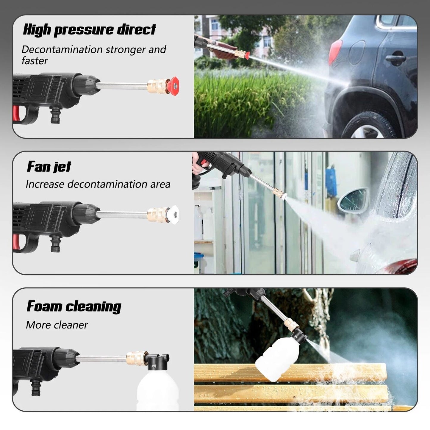 Portable High-Pressure Jet Washer – 2 Battery Cordless Cleaner