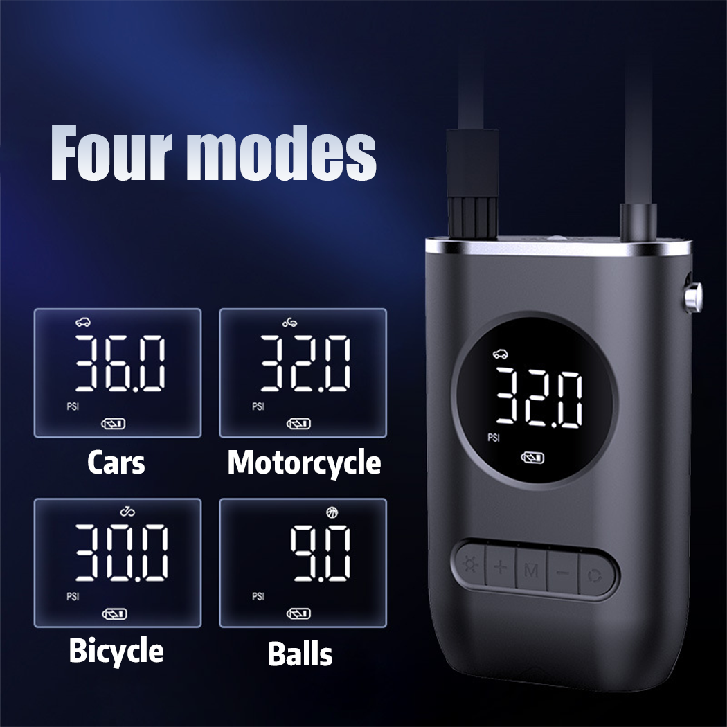 Cordless Rechargeable Tire Inflator – Portable Electric Air Pump with USB Charging